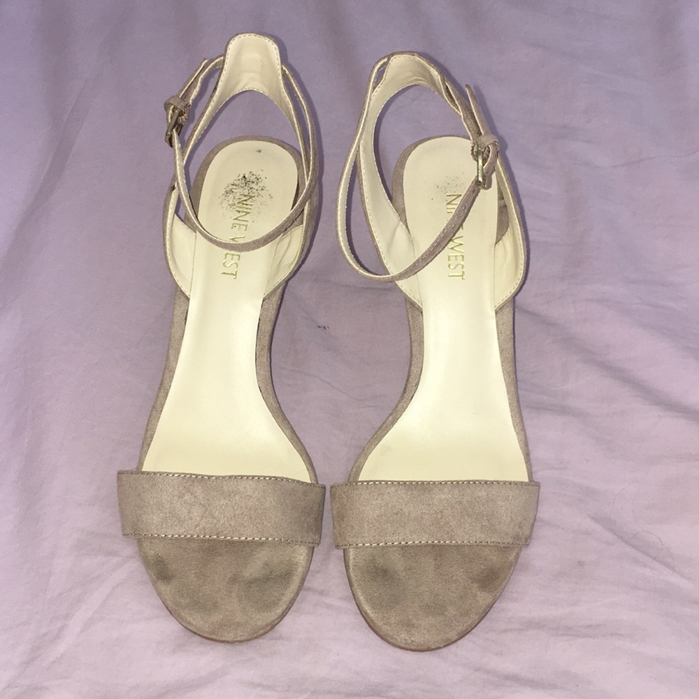 Neutral Single strap heels